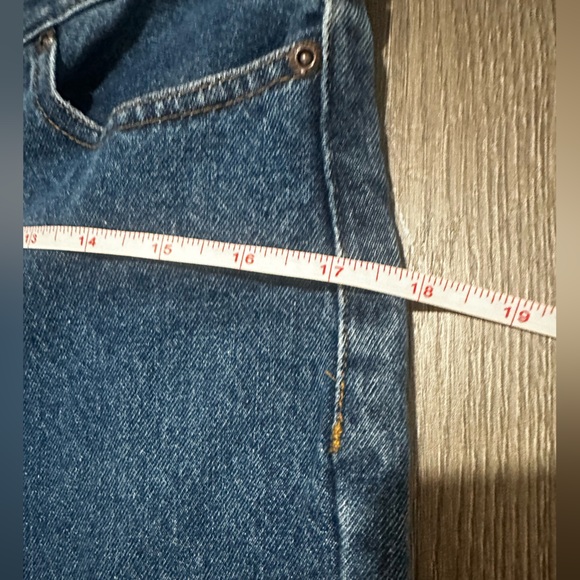 Faded Glory Vintage 100% Cotton Dark Blue High-Rise Denim Shorts - Picture 5 of 13